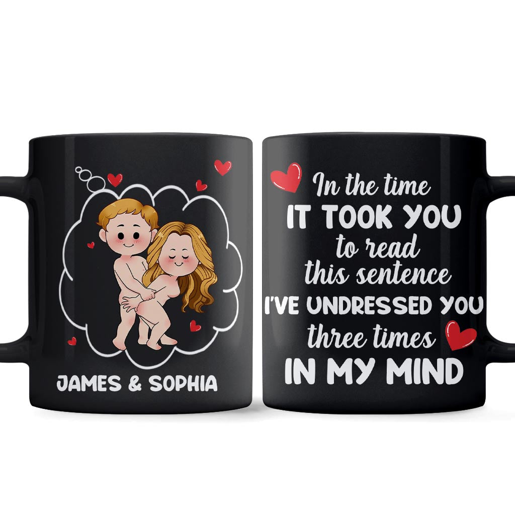 Ich habe dich dreimal ausgezogen - Personalisierte Tasse für Paare