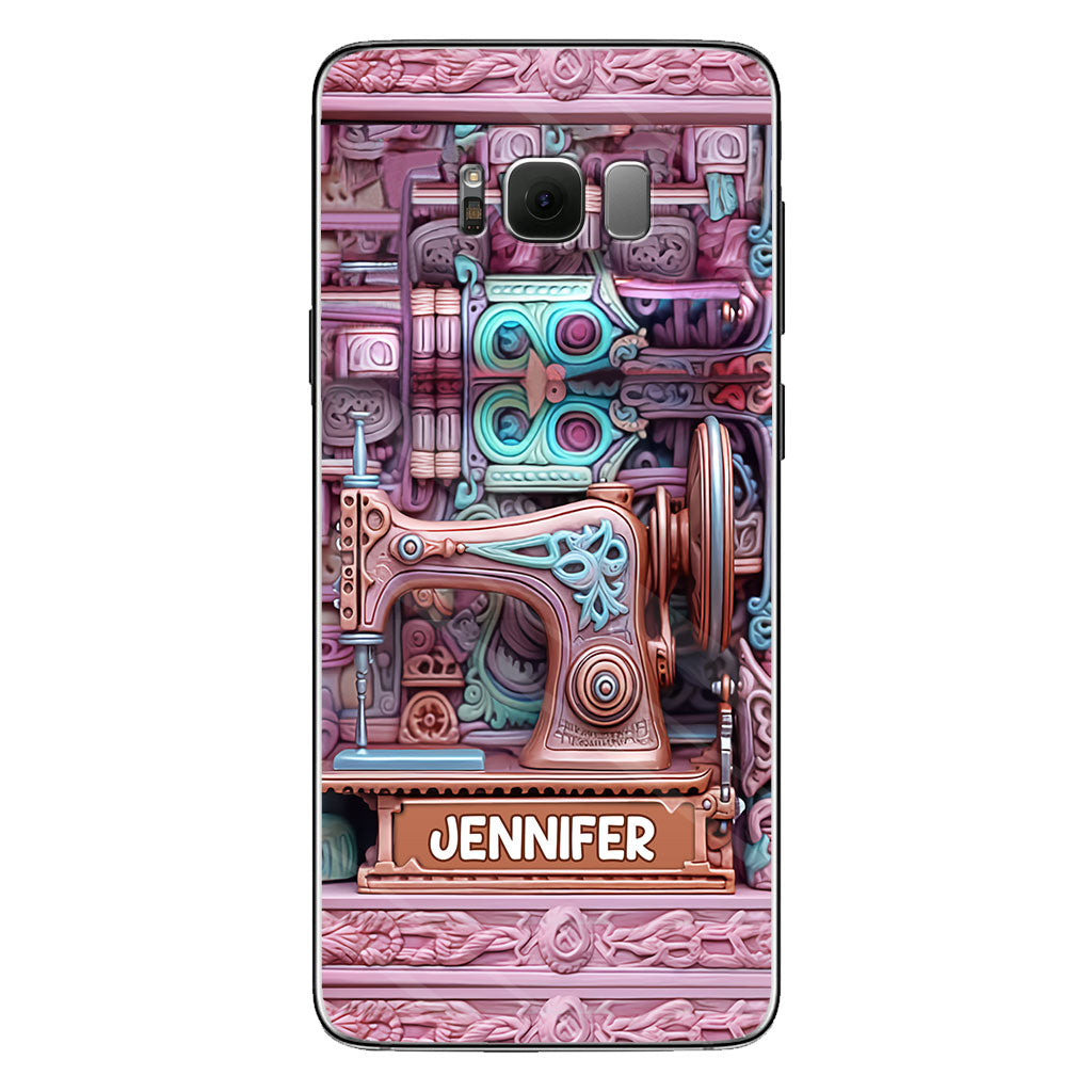 Nähbegeisterung – Personalisierte Handyhülle zum Thema Nähen