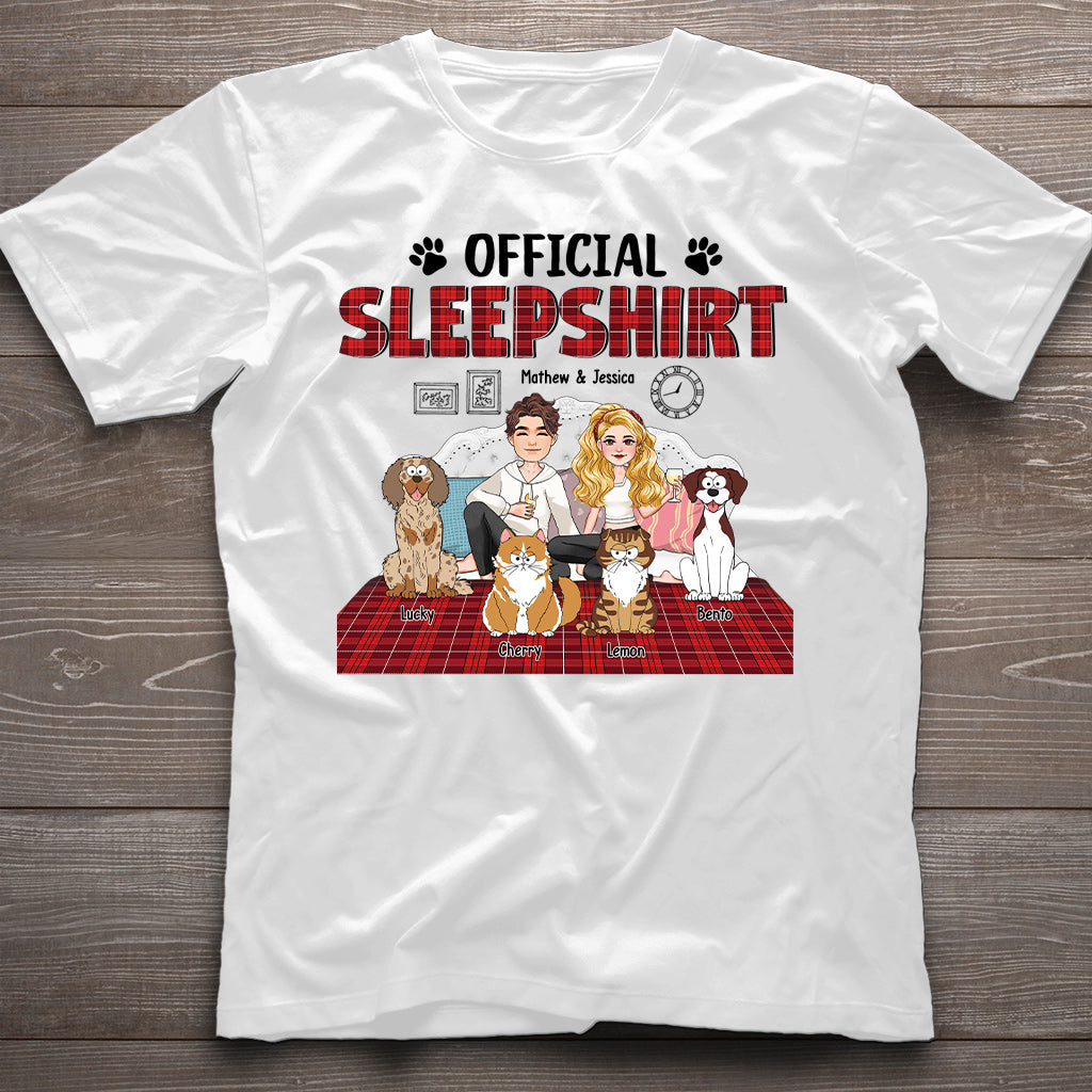Offizielles Schlafshirt – Personalisiertes Hunde-T-Shirt und Hoodie