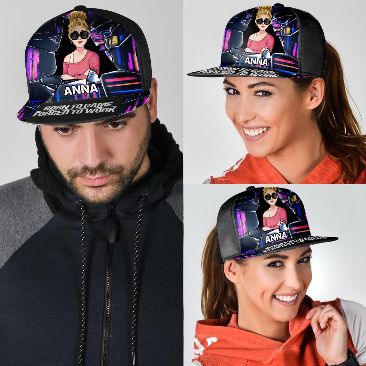 Born To Game - Personalized Video Game Snapback