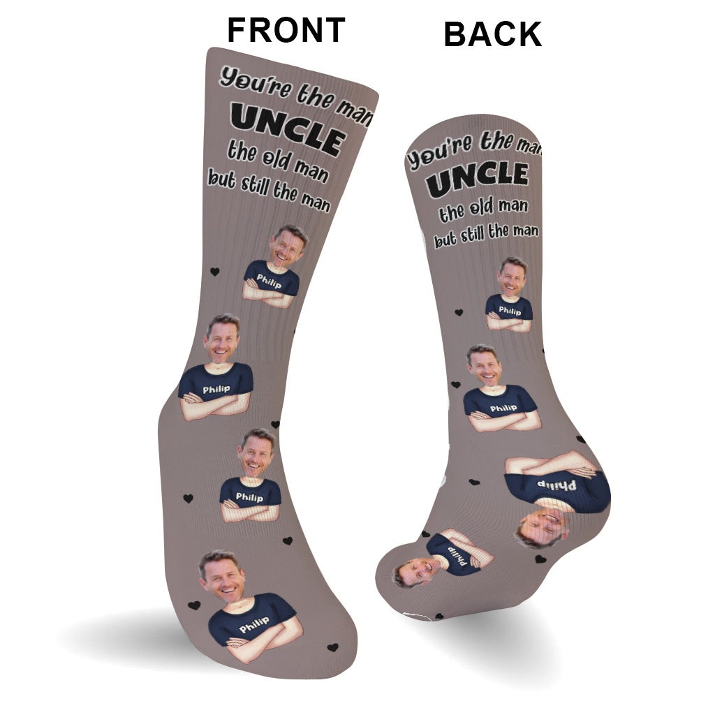 Du bist der Beste! – Geschenk für Papa, Opa, Onkel, Ehemann – Personalisierte Socken