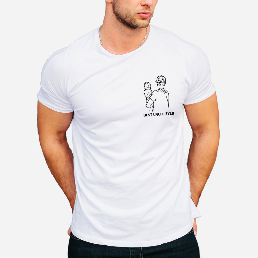 Bester Onkel aller Zeiten – Geschenk für Onkel – Personalisiertes T-Shirt und Hoodie