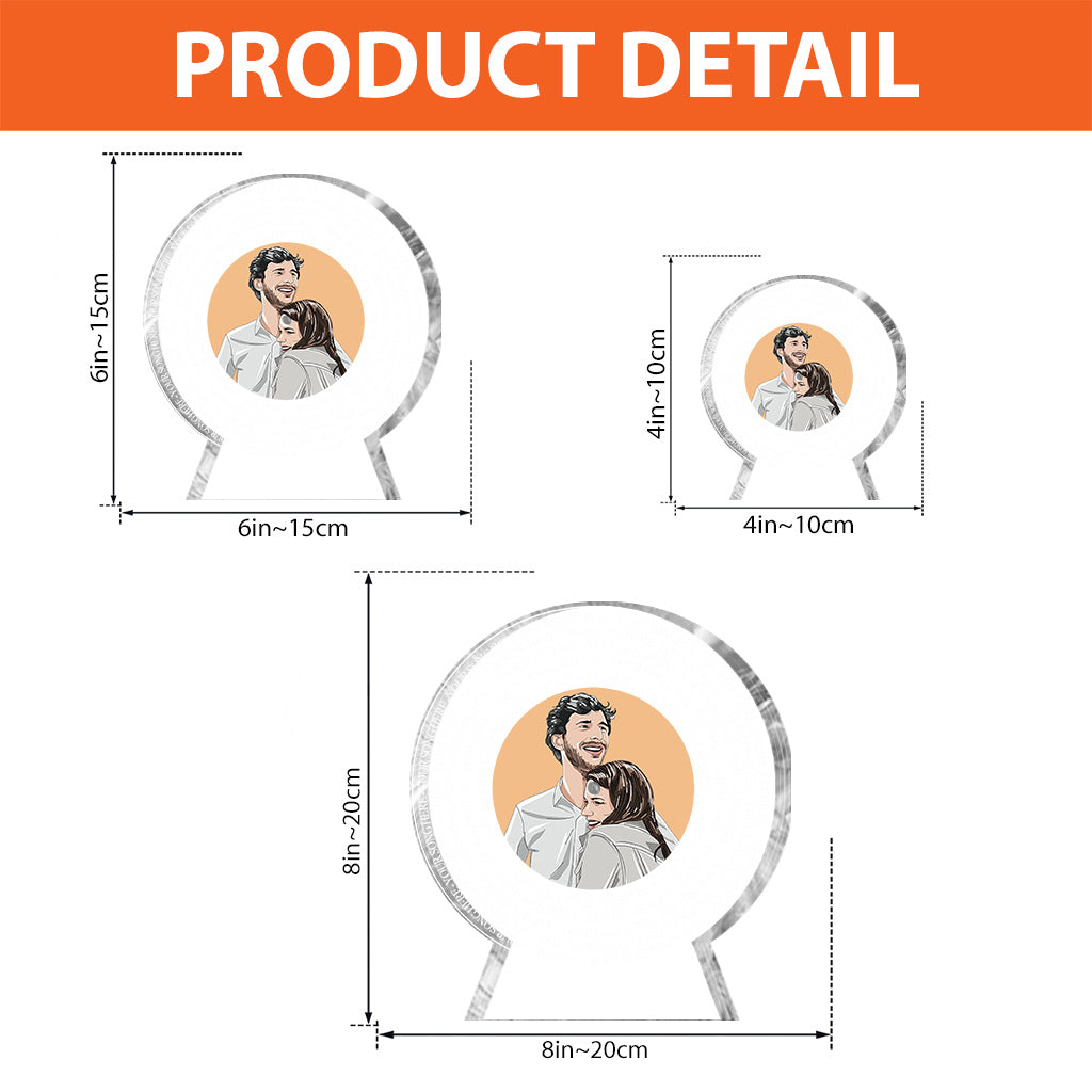 Unser Lieblingslied – Personalisierte Acrylplakette in Pärchenform
