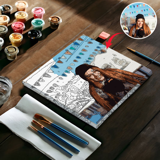 Benutzerdefiniertes Foto – Personalisiertes Malen-nach-Zahlen-Set für Tante