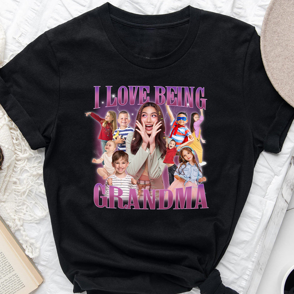 Ich liebe es, Oma/Nana/Mimi/Gigi zu sein... - Personalisiertes Oma-T-Shirt und Hoodie
