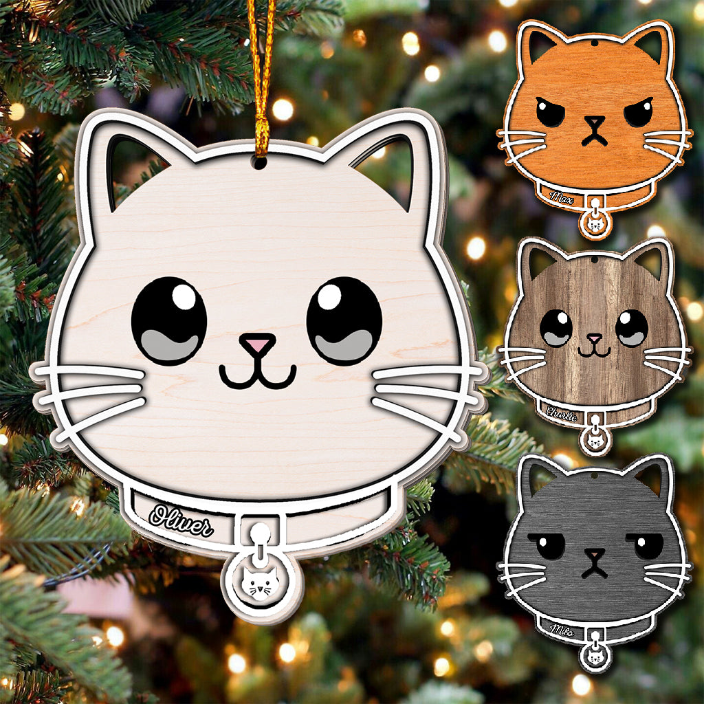 Miau-Weihnachten – Personalisierter Katzenanhänger