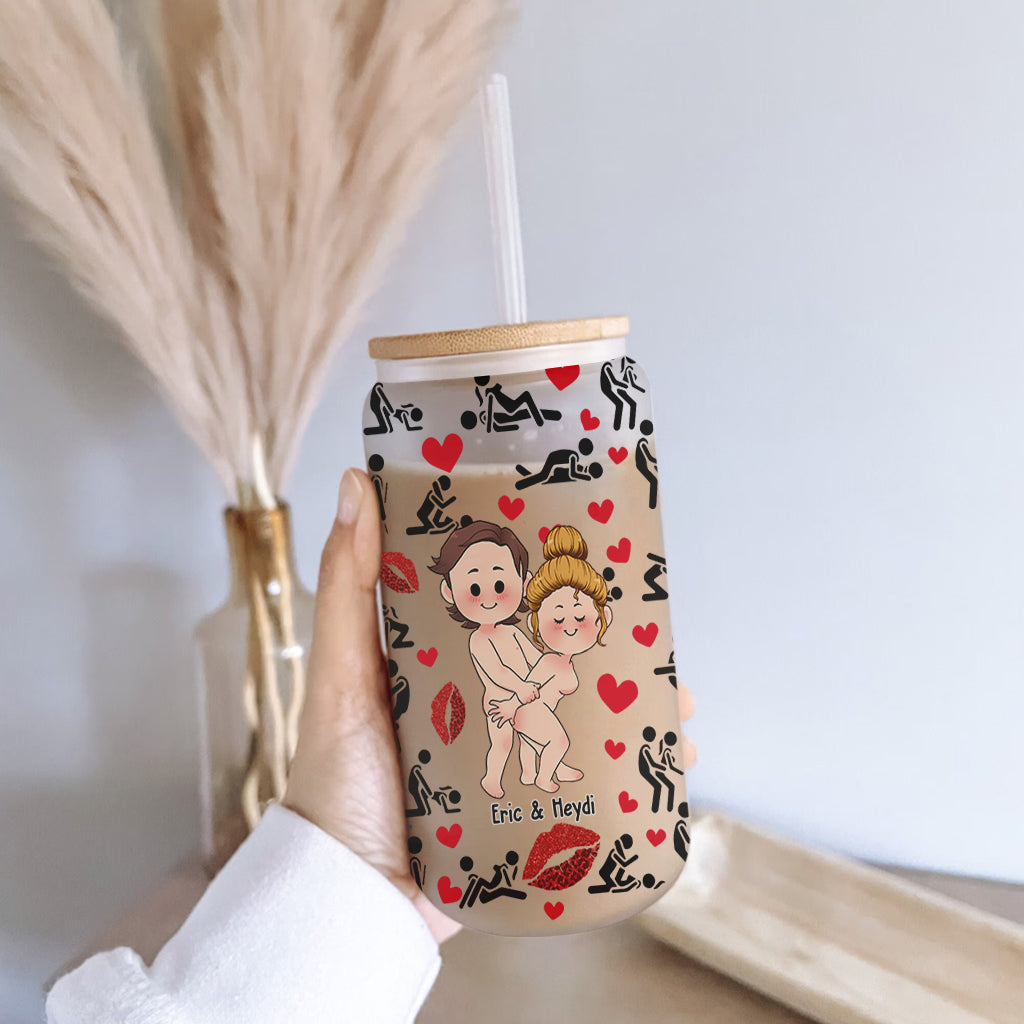 Ich liebe dich – personalisiertes Pärchen-Trinkglas