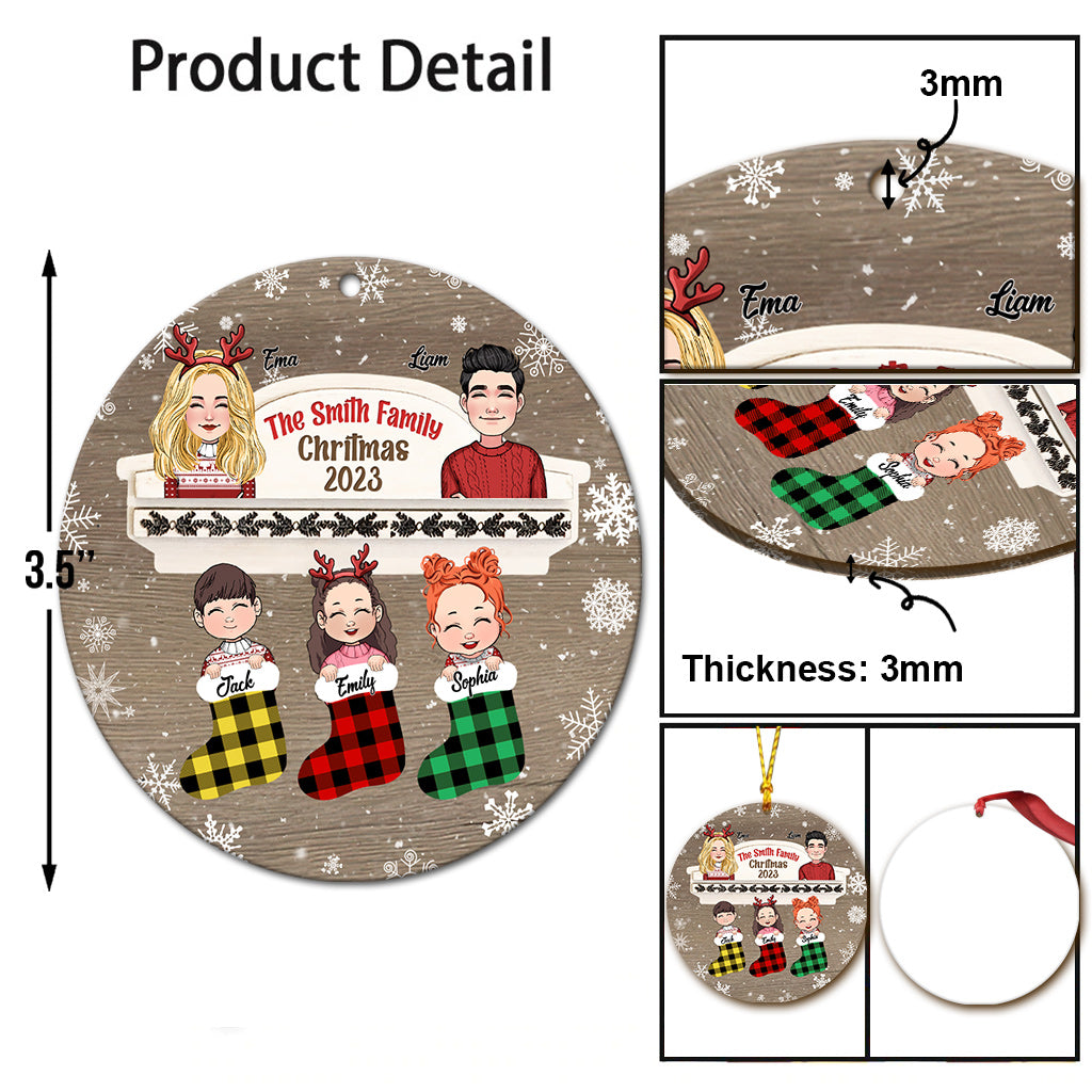 Frohe Weihnachten 2023 – Personalisierter Familienschmuck