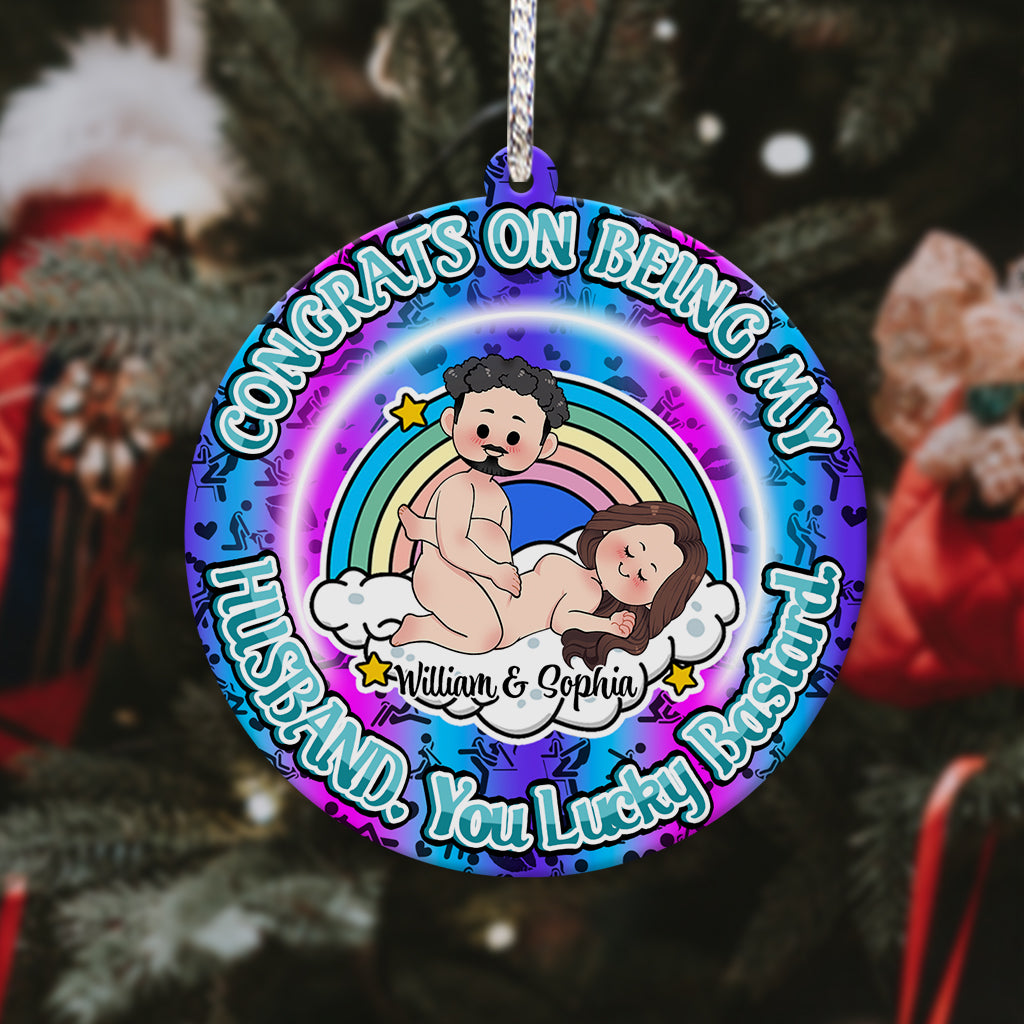 Glückwunsch, dass du mein Ehemann bist – Geschenk für Freund/Freundin – personalisierter Weihnachtsschmuck