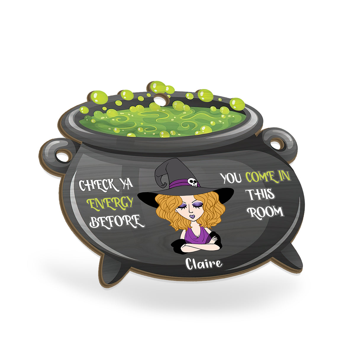 Check Ya Energy – Personalisierter Hexen-Sonnenfänger