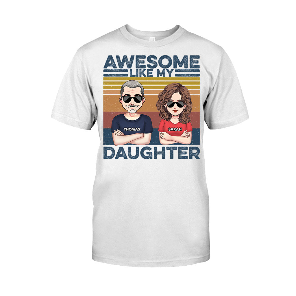 Wie der Vater, so der Sohn – Geschenk für Papa – Personalisiertes T-Shirt und Hoodie