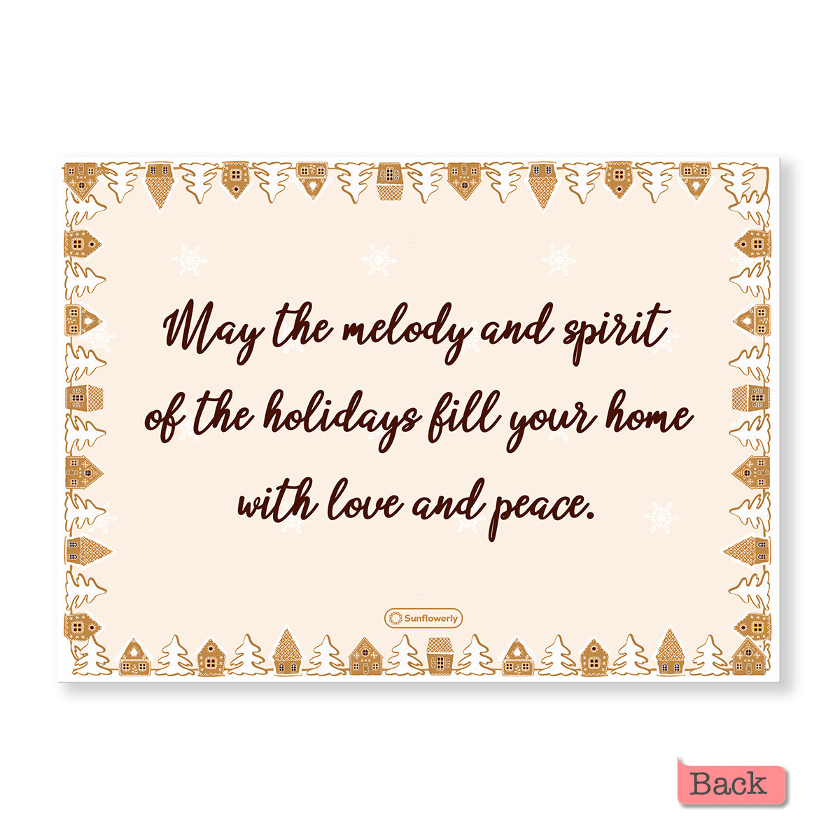Merry Christmas Gingerbread Family - Personalized Family Greeting Card