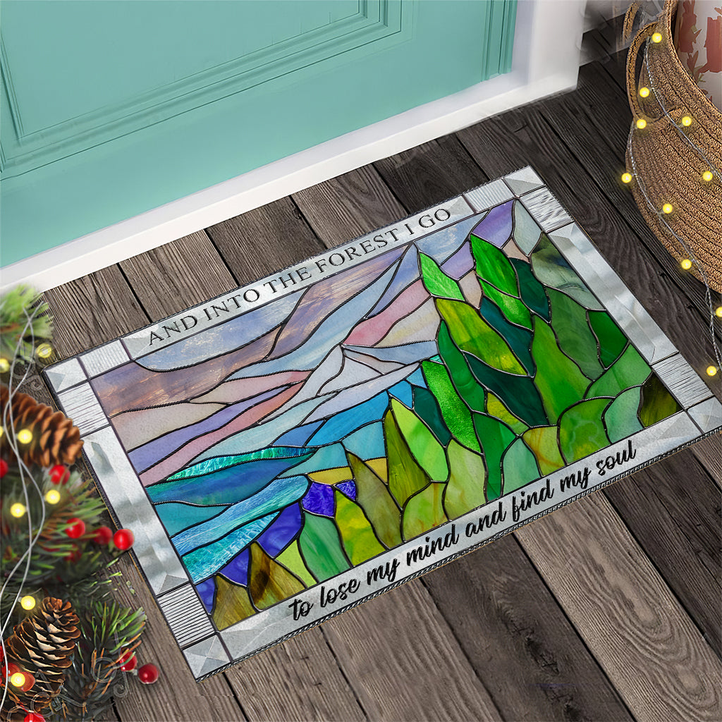 And Into The Forest I Go - Hiking Doormat