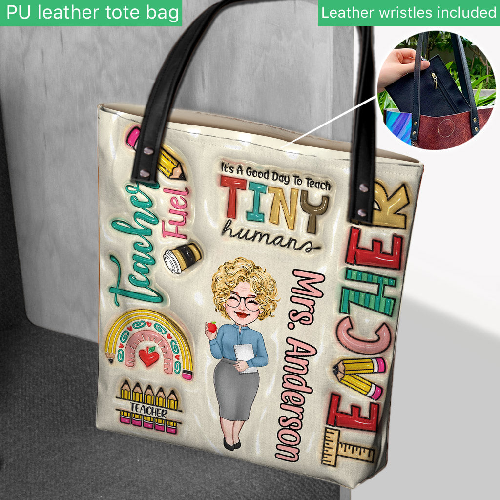 Heute ist ein guter Tag, um den Kleinen etwas beizubringen – personalisierte Lehrertasche