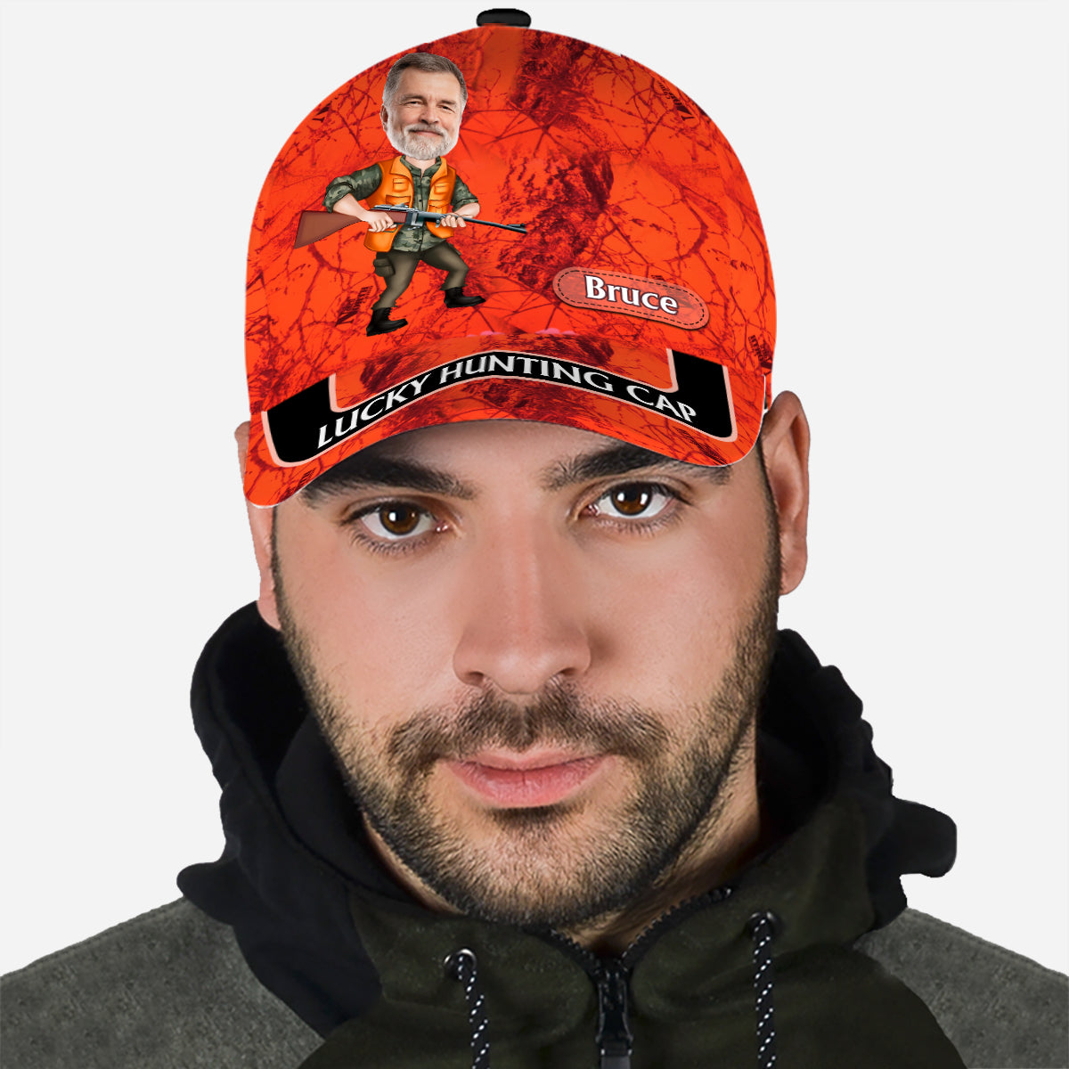 Lucky Hunting Cap – Personalisierte klassische Jagdkappe