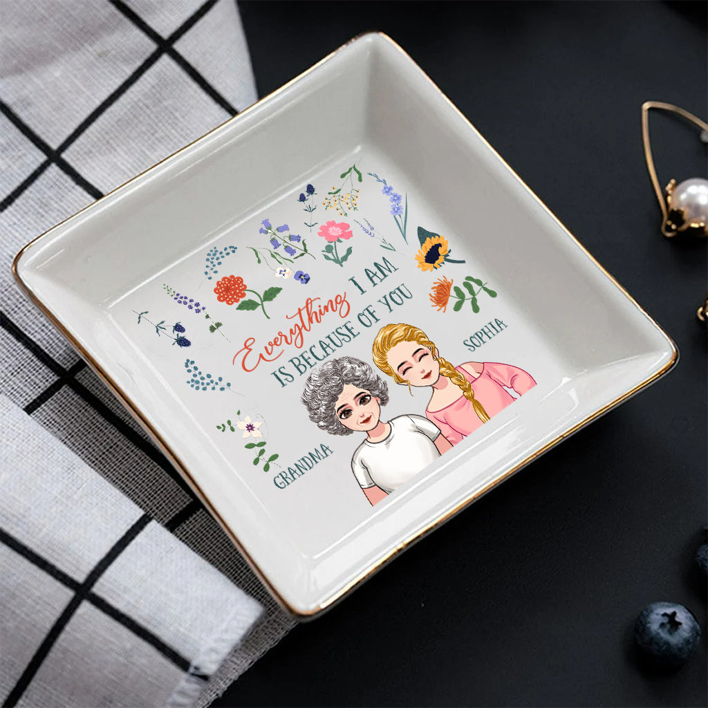Alles, was ich bin – Geschenk für Mama, Oma, Tochter, Sohn, Enkelin, Enkel – Personalisierte Schmuckschale