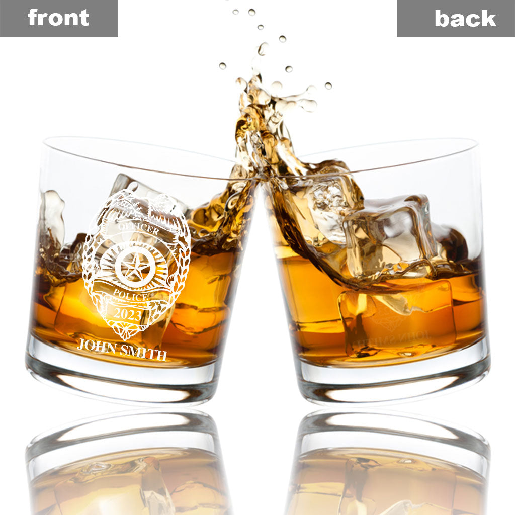 Polizeibeamter – Personalisiertes Polizeibeamter-Wolkenglas