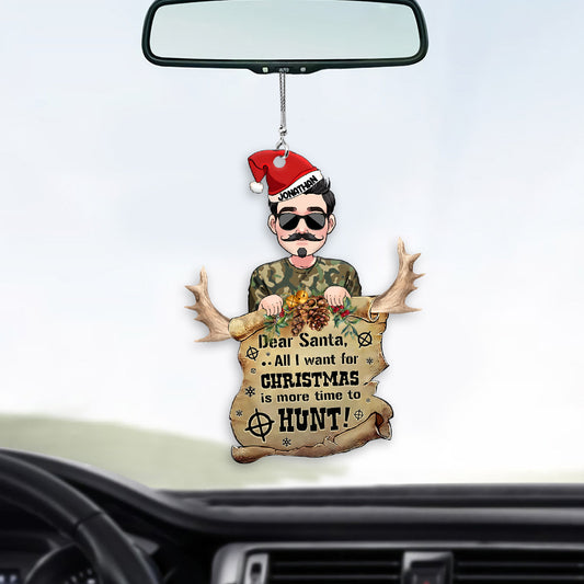 Lieber Weihnachtsmann – Personalisierter Autoschmuck für die Jagd
