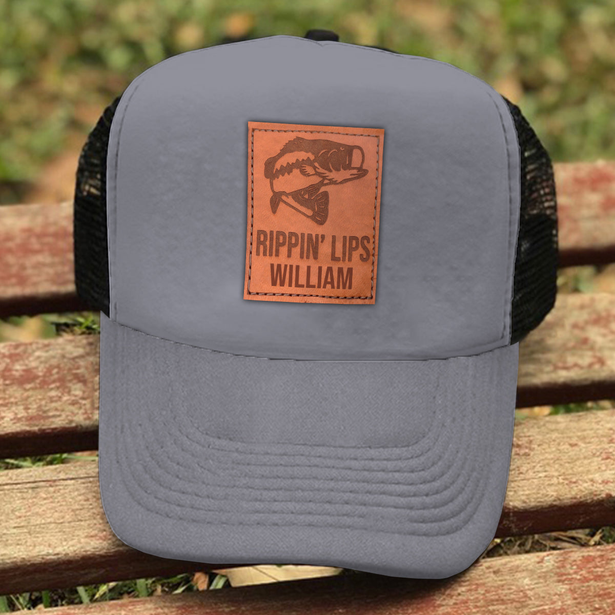 Bass Fishing Hat - Personalized Fishing Trucker Hat