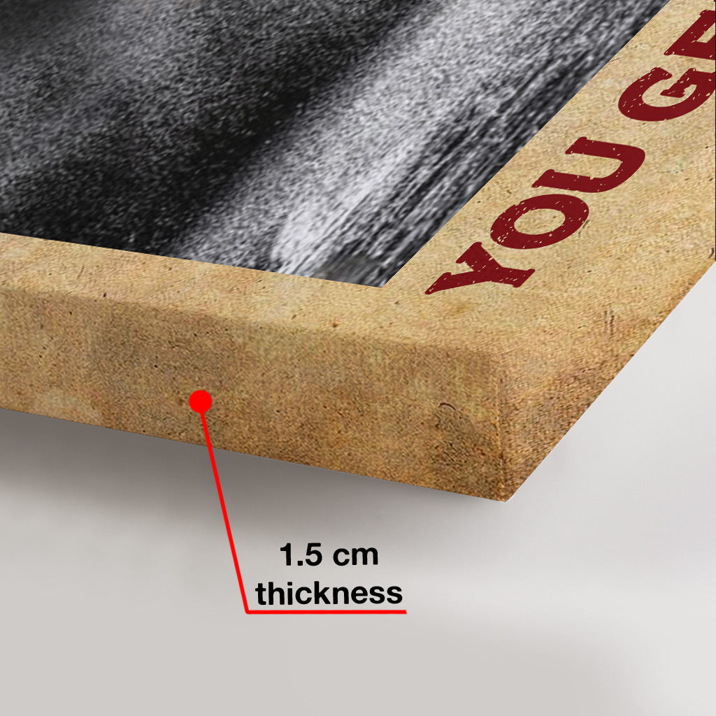 Auch im Alter hört man nicht mit dem Krafttraining auf – personalisierte Fitness-Leinwand und Poster