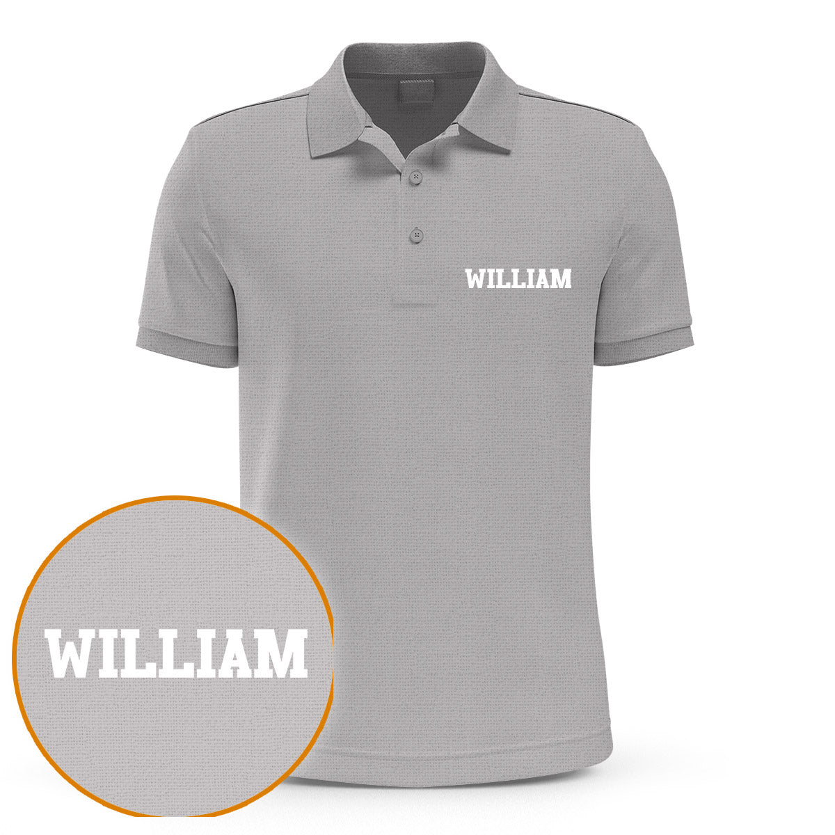 Personalisiertes Poloshirt mit Geschwisterstickerei – Individueller Name