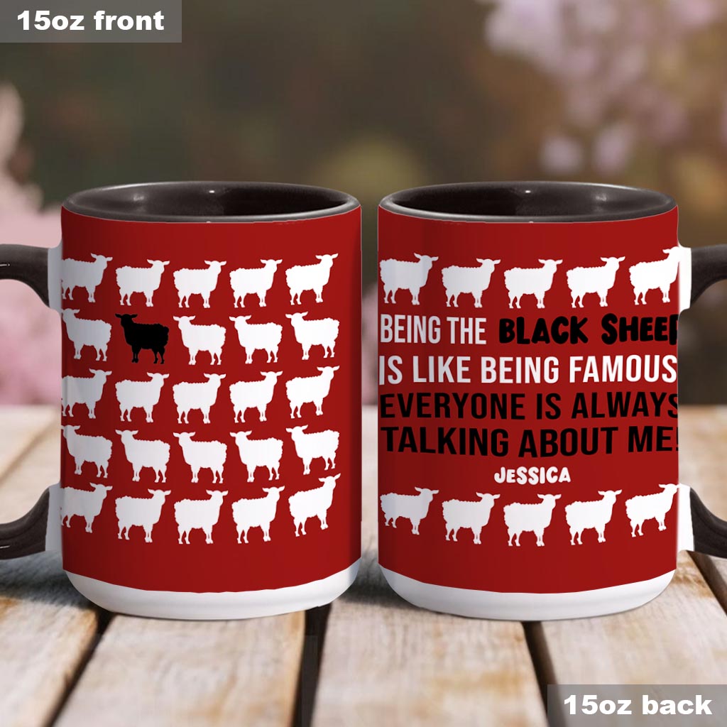Being The Black Sheep - Personalized Family Accent Mug