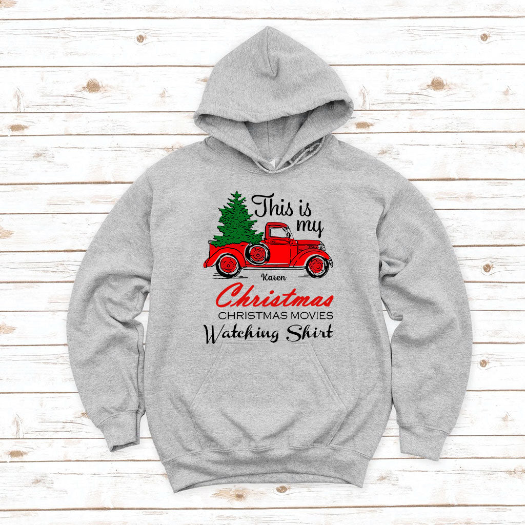 Das ist mein Weihnachtsfilm-Shirt – personalisiertes Weihnachts-T-Shirt und Hoodie