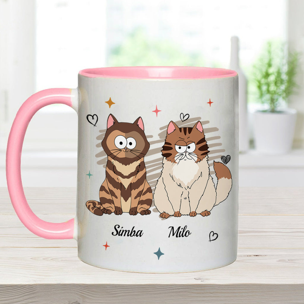 In meiner Hunde-/Katzenmama-Ära – Personalisierte Tasse mit Katzenmotiv