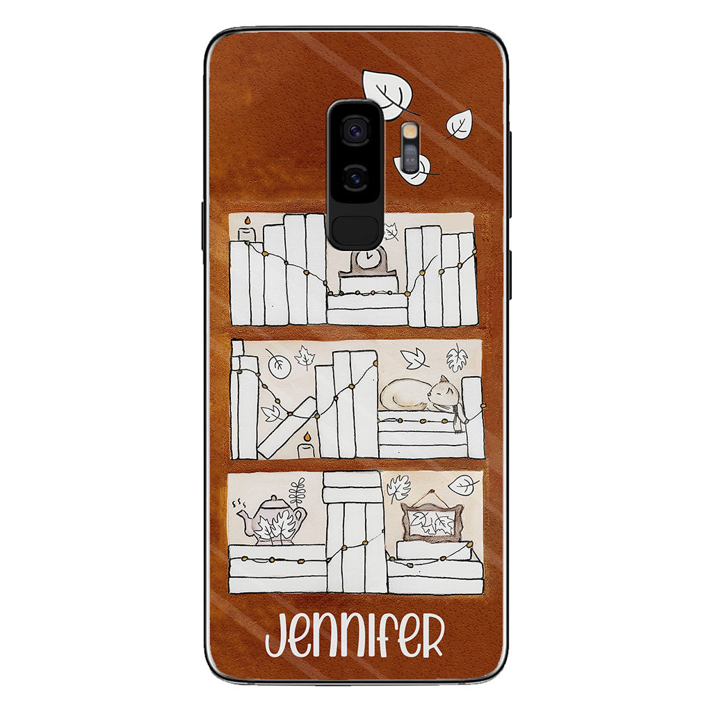 Lesetracker für vier Jahreszeiten – Personalisierte Buch-Handyhülle