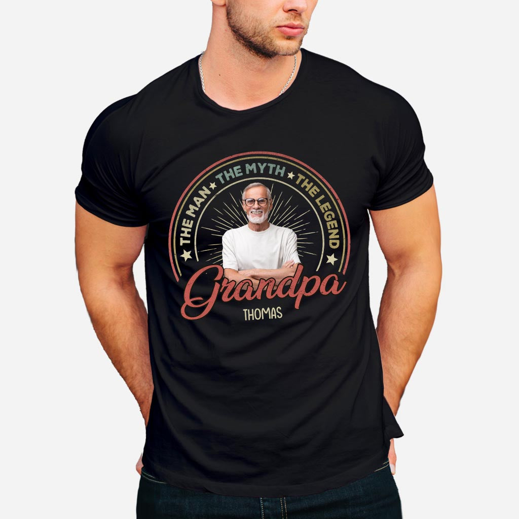 The Man The Myth The Legend - Gift for dad, grandpa - Personalized T-shirt And Hoodie