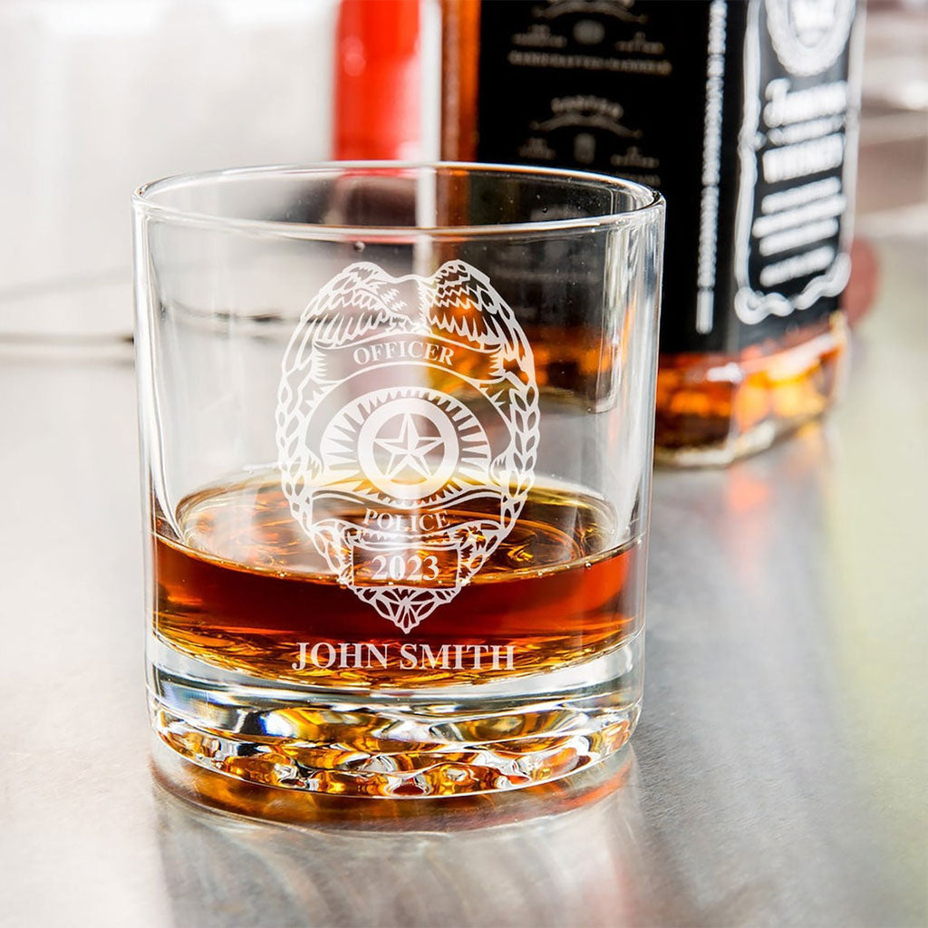 Polizeibeamter – Personalisiertes Polizeibeamter-Wolkenglas