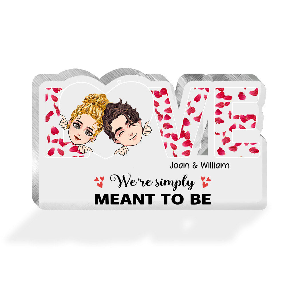 This Is Us – Geschenkidee für Paare (Ehemann, Ehefrau, Freund, Freundin, Hundeliebhaber) – Personalisierte Acrylplakette in individueller Form