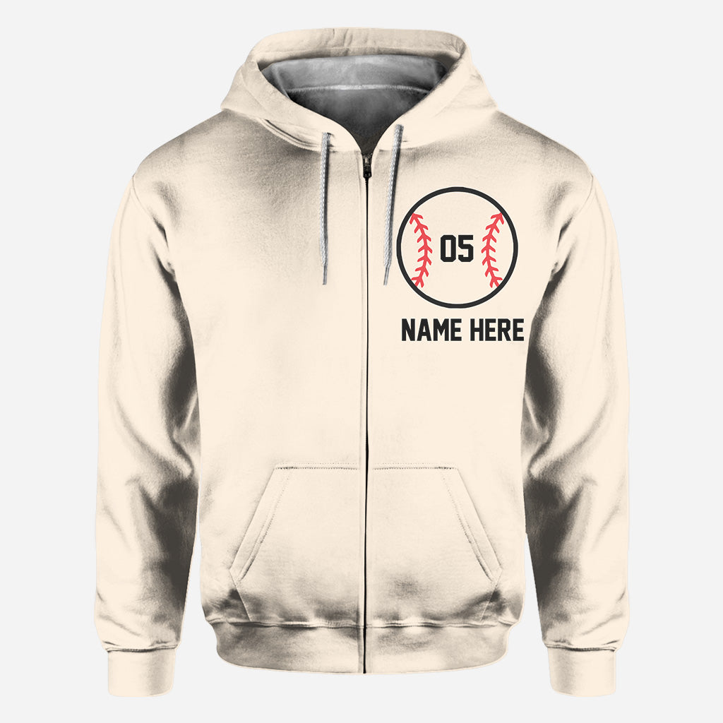 In meiner Baseball-Mama-Ära – Personalisiertes Baseball-Shirt mit Allover-Print