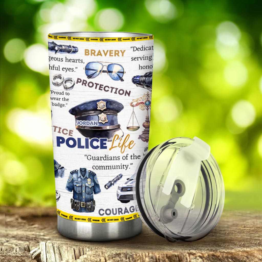 Police Officer - Personalized Police Officer Tumbler