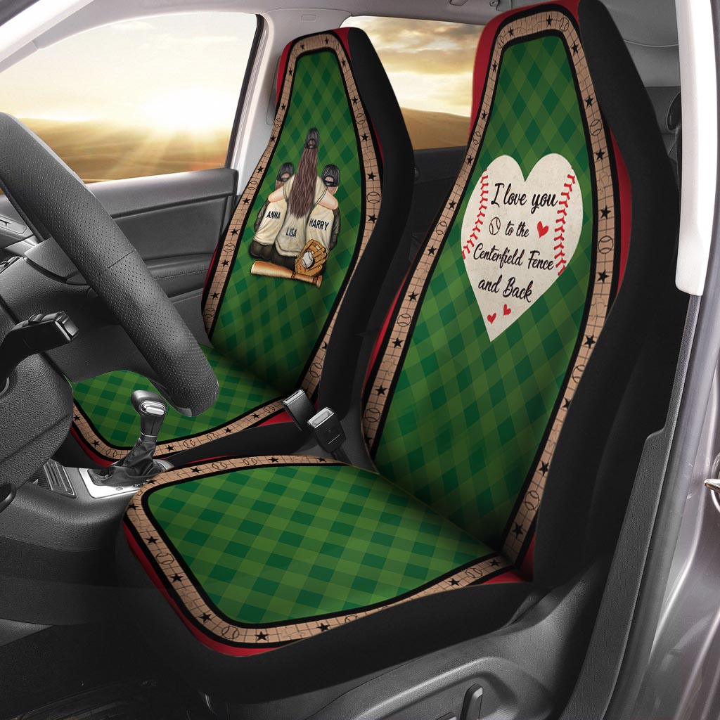 Mein Herz schlägt für dieses Spielfeld – personalisierte Baseball-Sitzbezüge
