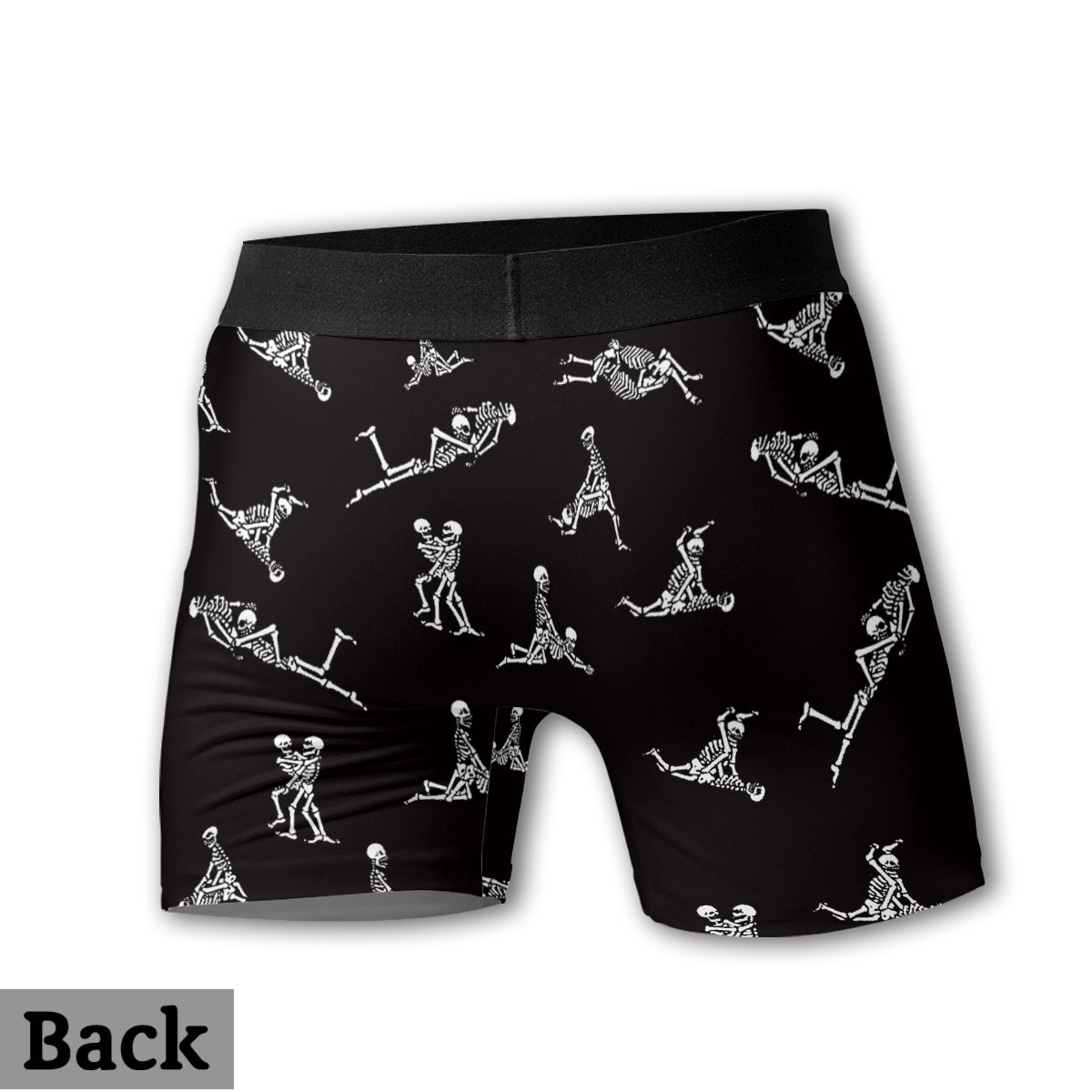 Let's Bone – Personalisierte Totenkopf-Slips für Damen und Herren-Boxershorts