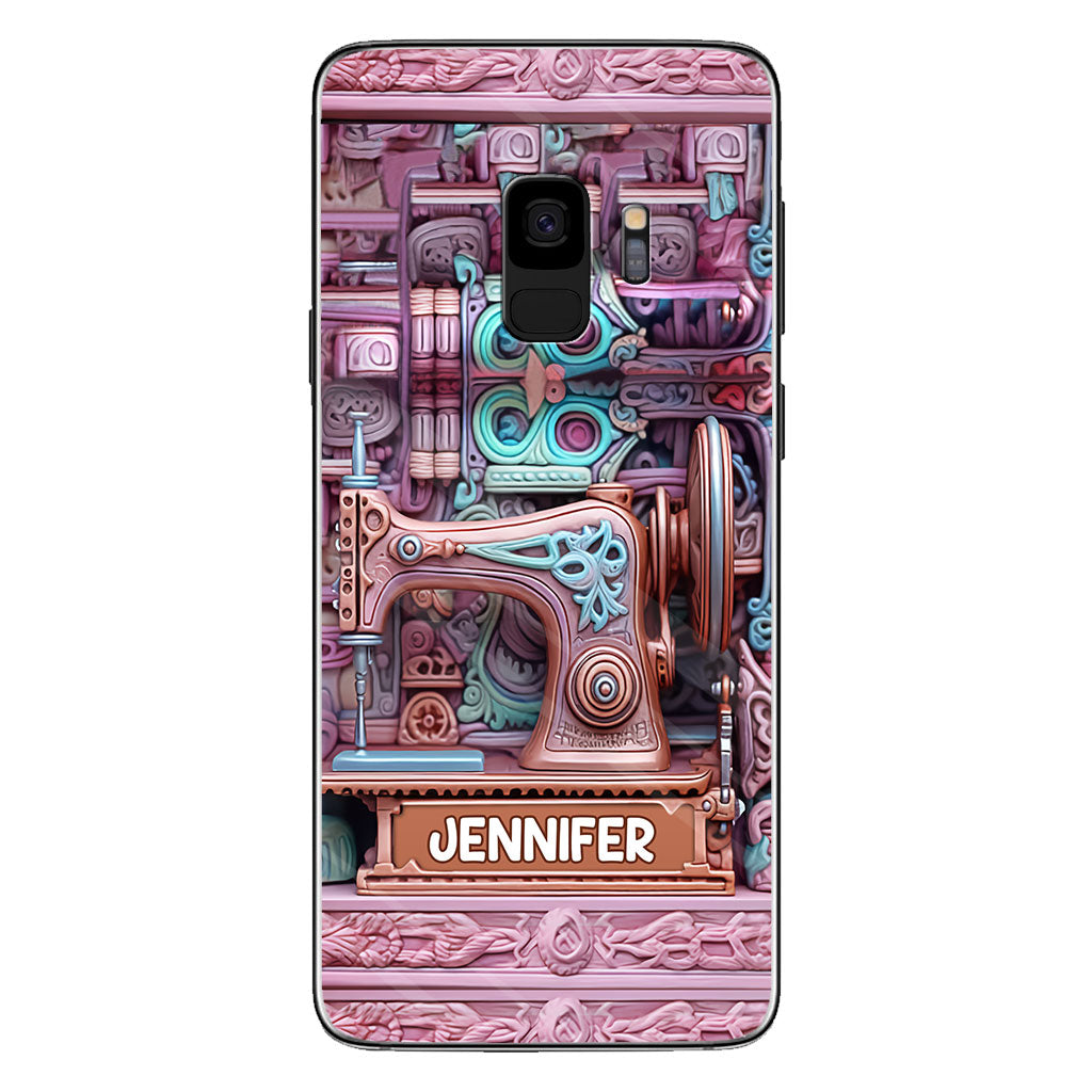 Nähbegeisterung – Personalisierte Handyhülle zum Thema Nähen