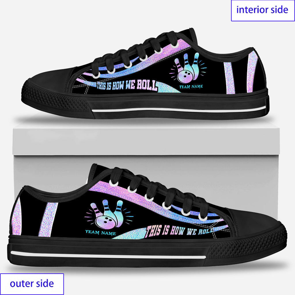 This Is How We Roll - Personalized Bowling Low Top Shoes