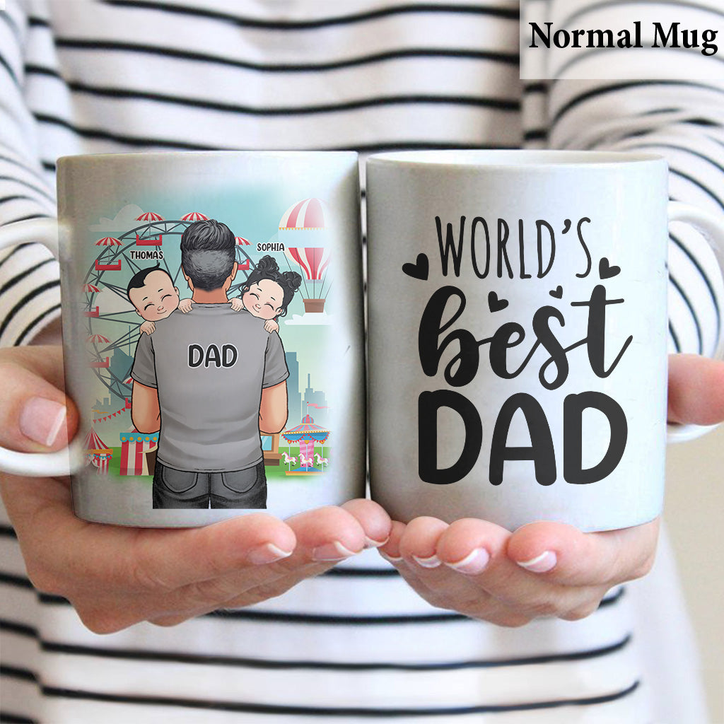 Bester Papa aller Zeiten – Geschenk für Papa, Opa, Onkel, Ehemann – Personalisierte Tasse