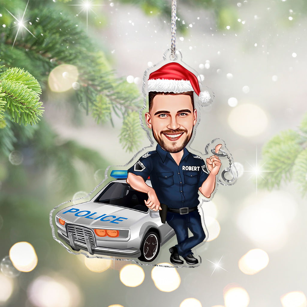 Dienen und Schützen – Personalisierter transparenter Polizei-Anhänger