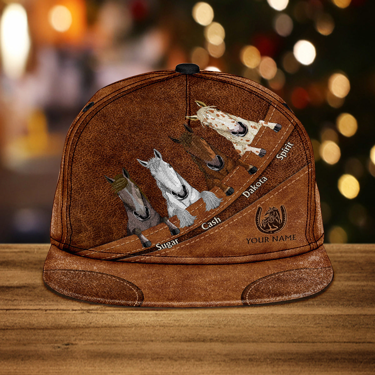 Liebe zum Pferd – Personalisierte Pferde-Snapback-Kappe