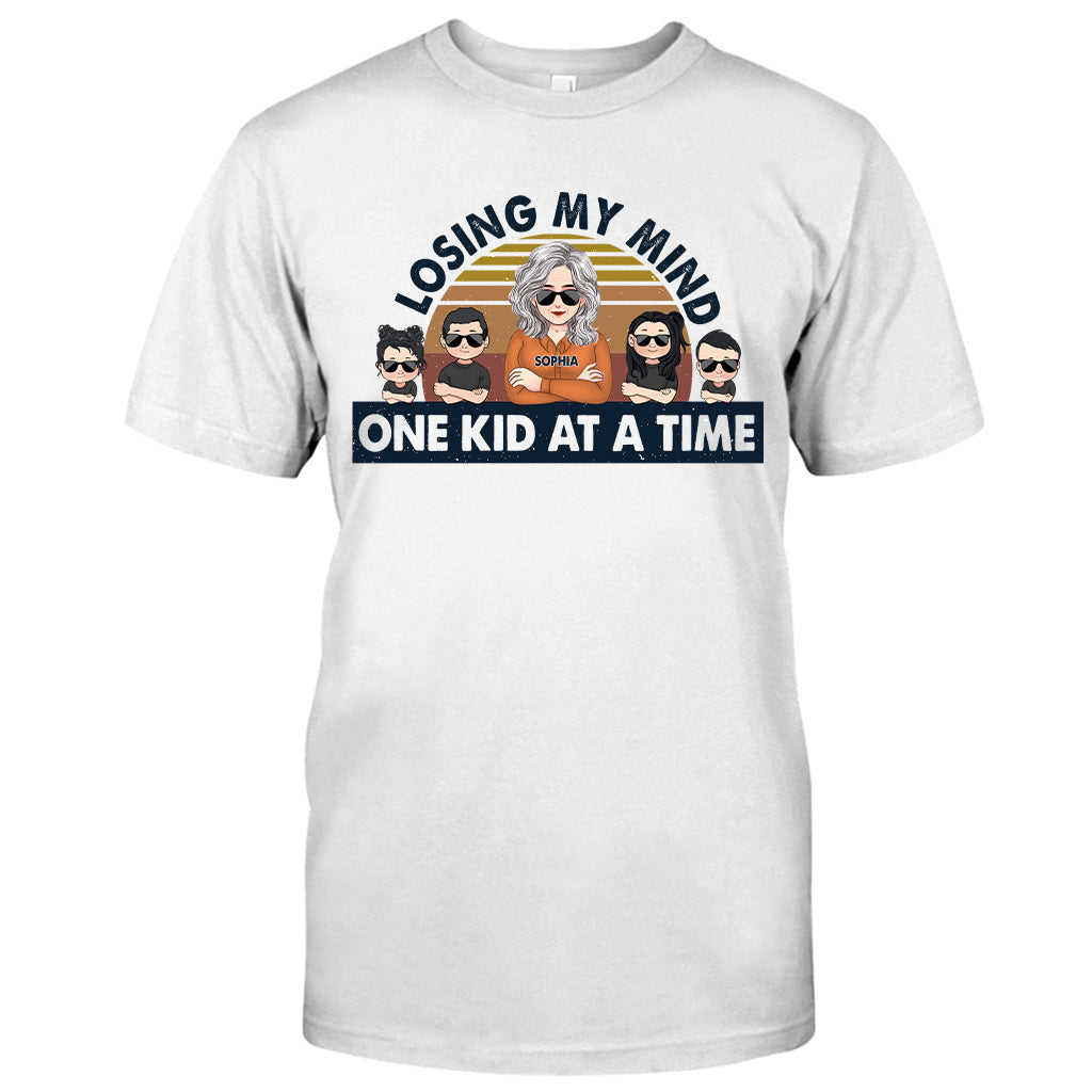 Losing My Mind One Kid At A Time - Gift for dad, dad - Personalized T-shirt And Hoodie