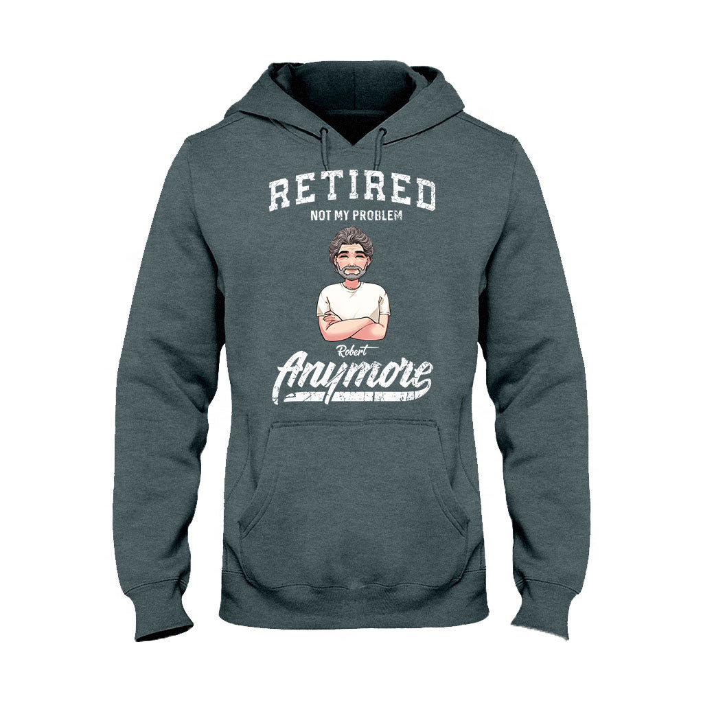 „Im Ruhestand – nicht mehr mein Problem“ – Personalisiertes Rentner-T-Shirt & Hoodie