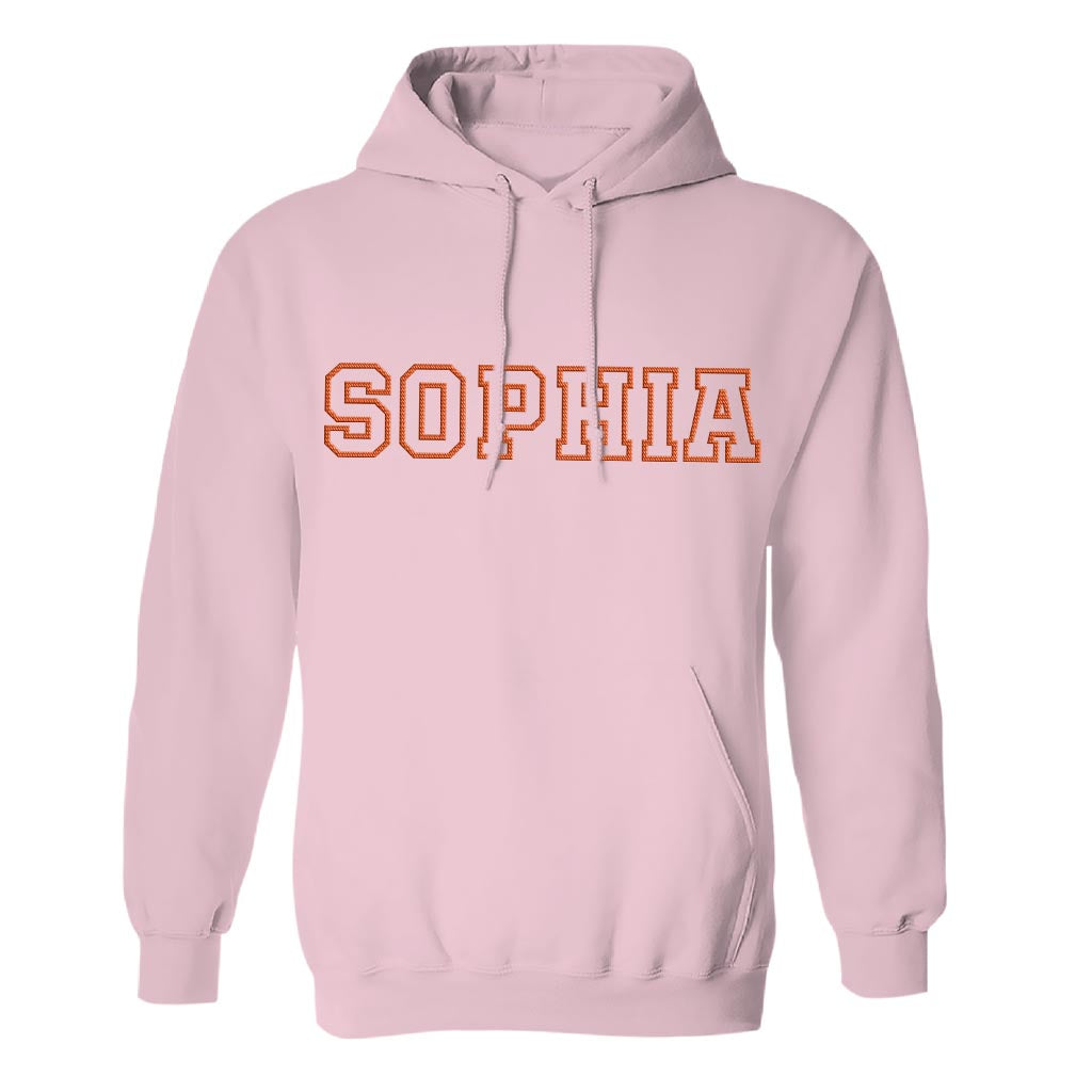 Personalisierter Geschwister-Hoodie mit Stickerei – Individueller Name