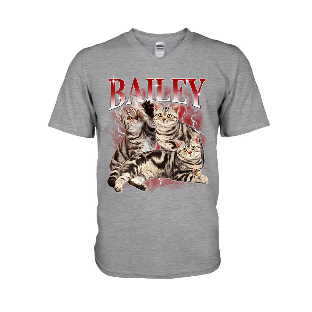 Individuell gestaltetes Bootleg-Rap-T-Shirt – Geschenk für Hunde- und Katzenliebhaber – Personalisiertes T-Shirt und Hoodie