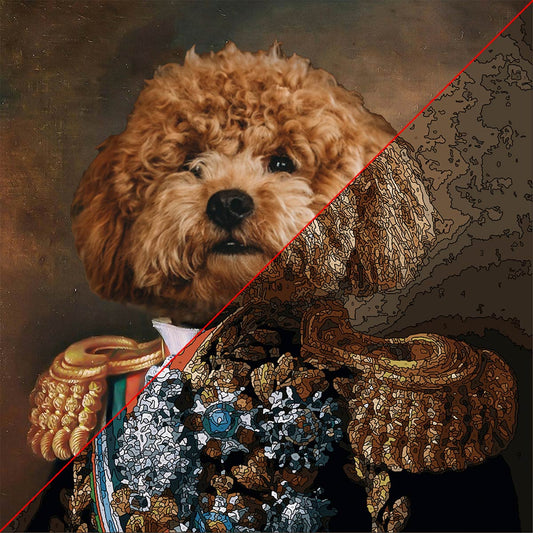 Royal Pets – Personalisiertes Malen-nach-Zahlen-Set mit Hundemotiv