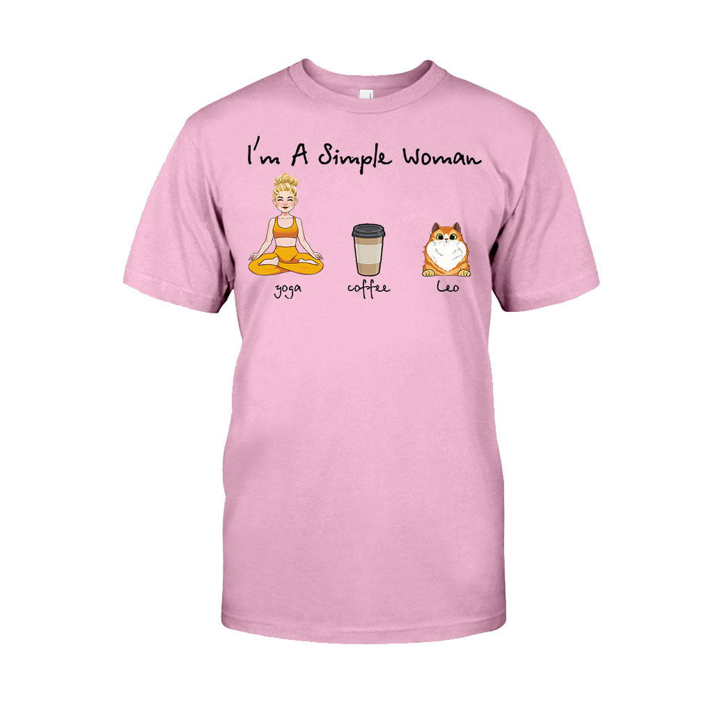 I'm A Simple Woman - Personalized Yoga T-shirt And Hoodie