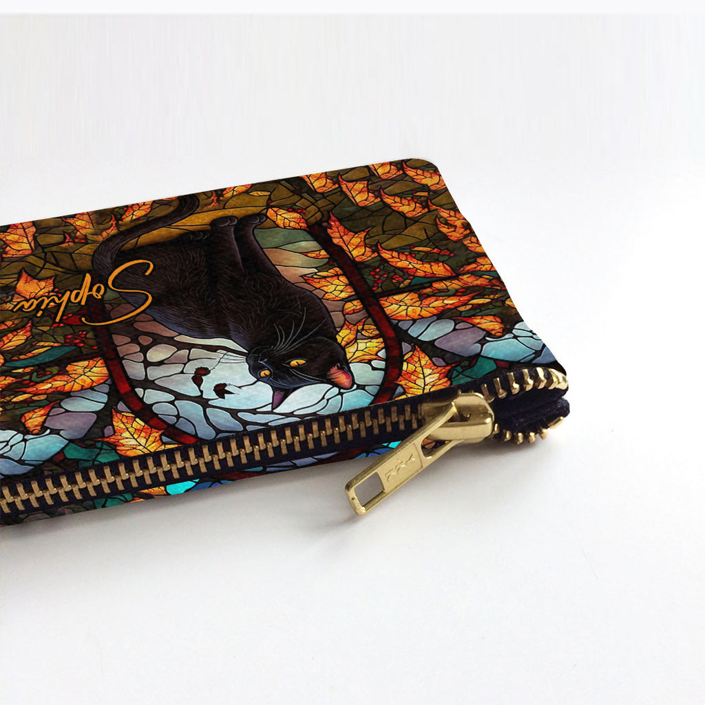 Black Cat - Personalized Black Cat Pouch