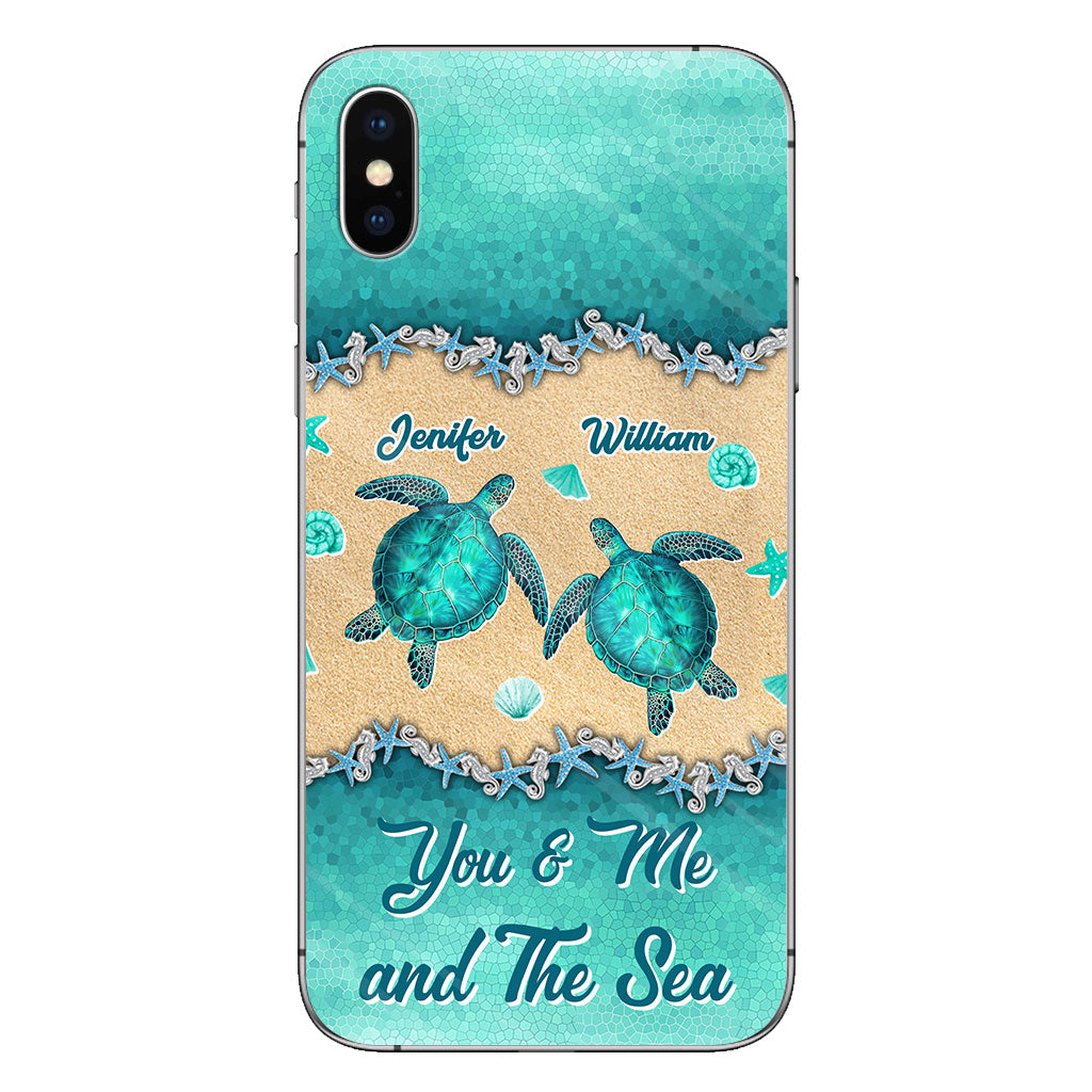 Salty Lil' Beach - Personalized Turtle Phone Case