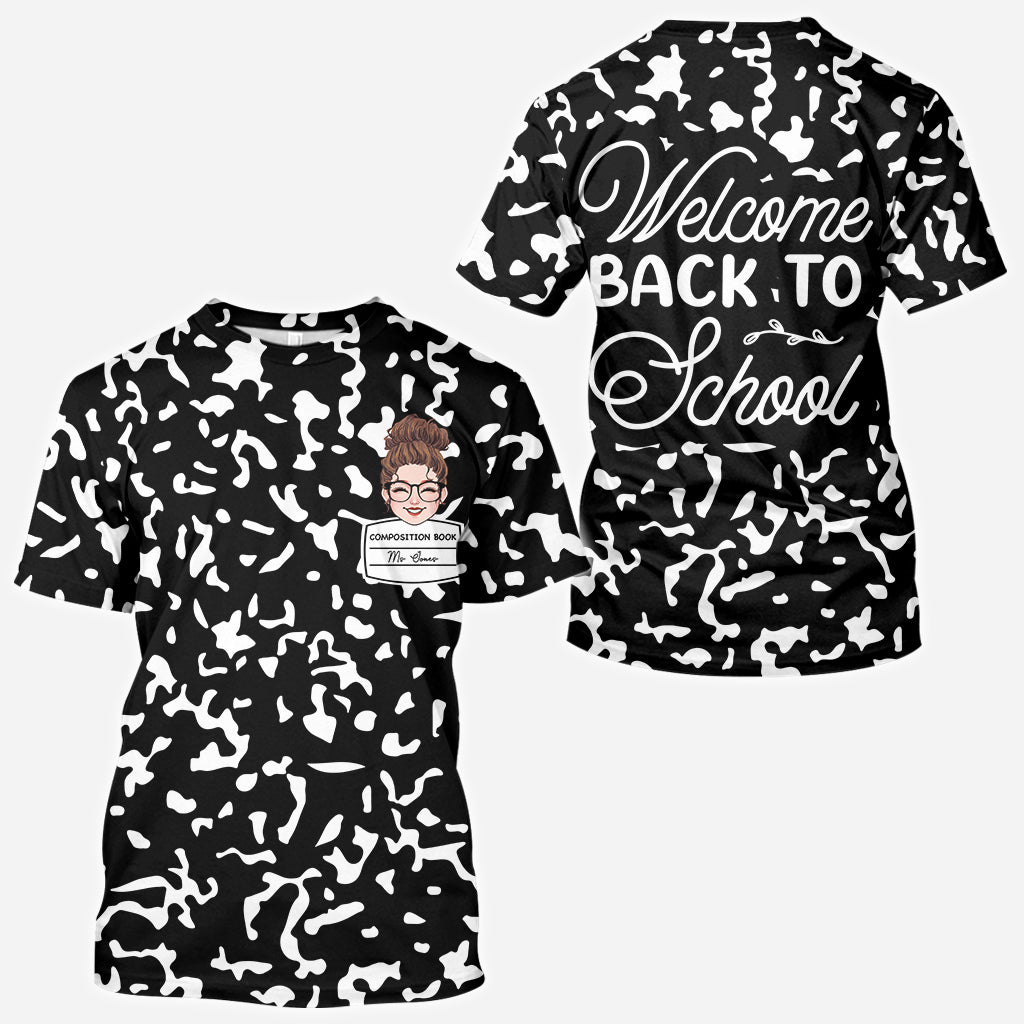 Willkommen zurück in der Schule – Personalisiertes Lehrer-Shirt